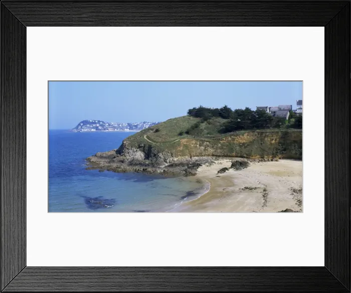 Framed Print : Le Val-Andre, Emerald Coast, Cotes d Amor, Brittany, France, Europe Framed Print : Le Val-Andre, Emerald Coast, Cotes d Amor, Brittany, France, Europe