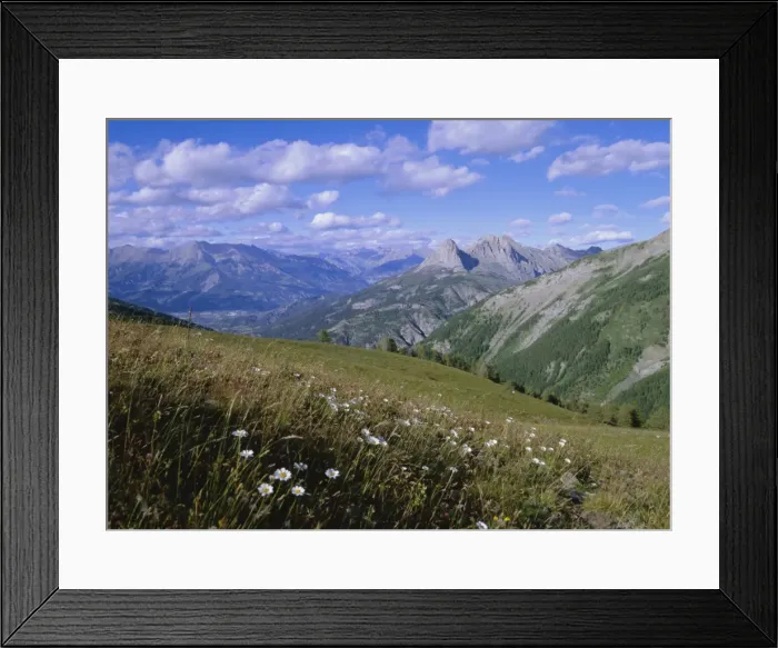 Framed Print : View from Col d Allos, Parc National du Mercantour, near Barcellonette Framed Print : View from Col d Allos, Parc National du Mercantour, near Barcellonette