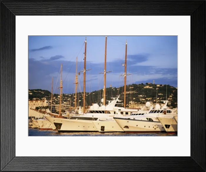 Framed Print : Harbour, Cannes, Alpes-Maritimes, Cote d Azur, French Riviera, Provence Framed Print : Harbour, Cannes, Alpes-Maritimes, Cote d Azur, French Riviera, Provence
