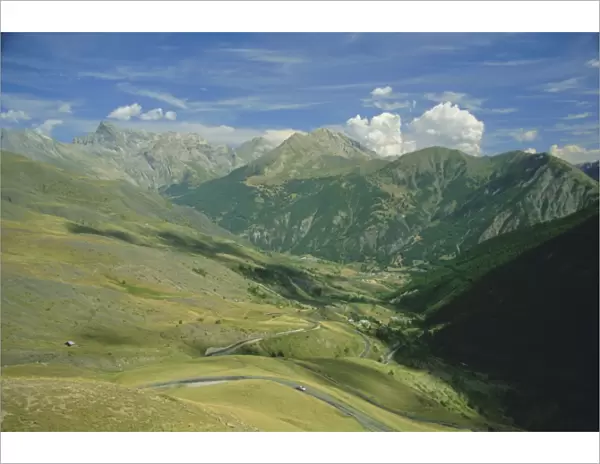 View from the Col de Vars, near Barcelonnette, Haute-Alpes, French Alps