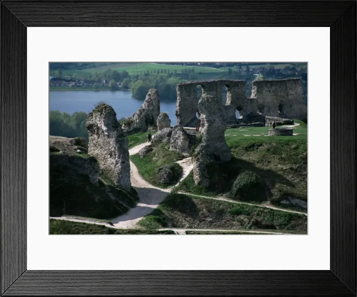 Framed Print : Chateau Gaillard and the River Seine, Eure, Normandy, France, Europe Framed Print : Chateau Gaillard and the River Seine, Eure, Normandy, France, Europe