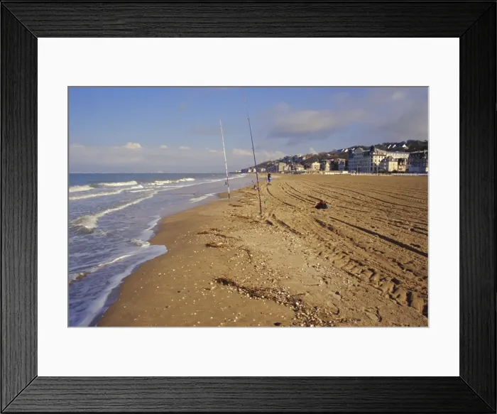 Framed Print : The beach, Trouville, Deauville-Trouville, Cote Fleurie, Calvados, Basse Normandie Framed Print : The beach, Trouville, Deauville-Trouville, Cote Fleurie, Calvados, Basse Normandie