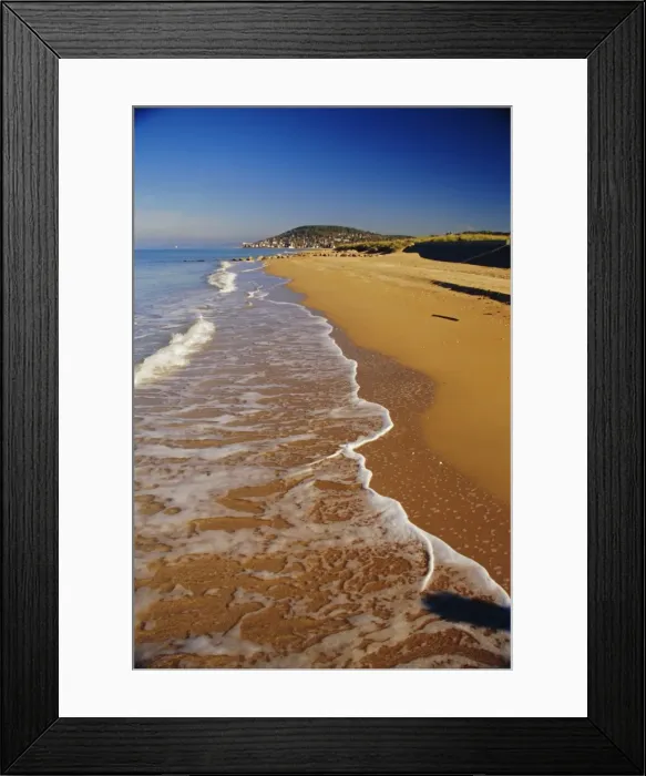 Framed Print : Houlgate from beach at Pointe de Cabourg, Cote Fleurie, Calvados, Normandy