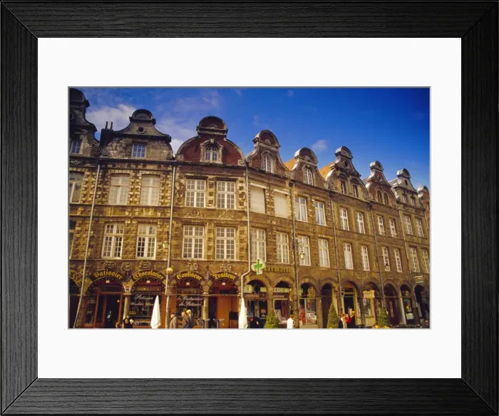 Framed Print : 18th century Flemish buildings, Place des Heros, Arras, Pas-de-Calais, France, Europe Framed Print : 18th century Flemish buildings, Place des Heros, Arras, Pas-de-Calais, France, Europe