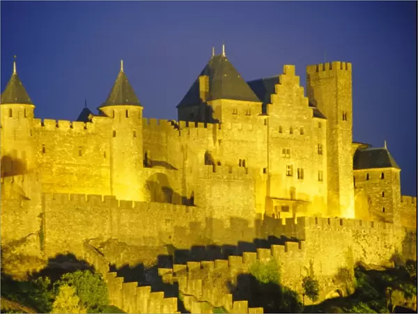 La Cite, Medieval fortified town, Carcassone, Aude, Languedoc-Roussillon, France, Europe