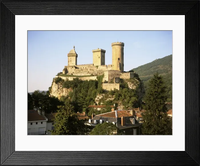Framed Print : Chateau, Foix, Ariege, Midi-Pyrenees, France, Europe Framed Print : Chateau, Foix, Ariege, Midi-Pyrenees, France, Europe