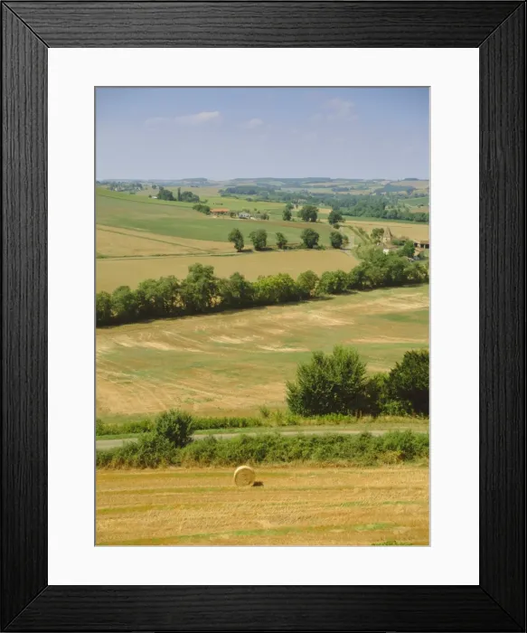 Framed Print : Gascony view from Lavardens villiage, Midi-Pyrenees, France, Europe Framed Print : Gascony view from Lavardens villiage, Midi-Pyrenees, France, Europe