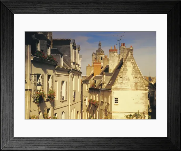 Framed Print : Cite medievale, Loches, Indre-et-Loire, Loire Valley, France, Europe Framed Print : Cite medievale, Loches, Indre-et-Loire, Loire Valley, France, Europe