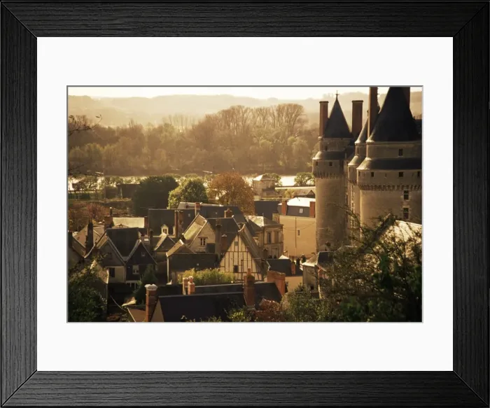 Framed Print : Chateau and town, Langeais, Indre-et-Loire, Loire Valley, Centre, France, Europe Framed Print : Chateau and town, Langeais, Indre-et-Loire, Loire Valley, Centre, France, Europe
