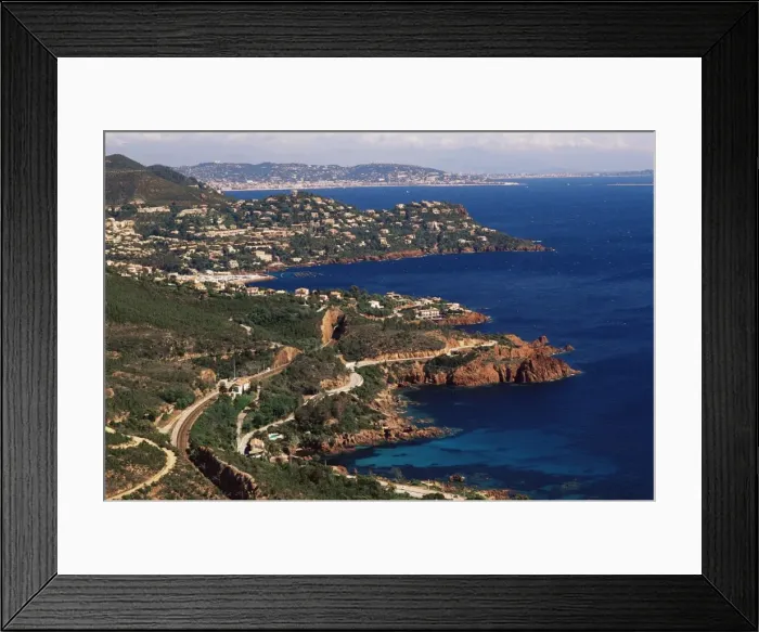 Framed Print : Cotes d Esterel, Alpes-Maritimes, Cote d Azur, Provence, France Framed Print : Cotes d Esterel, Alpes-Maritimes, Cote d Azur, Provence, France
