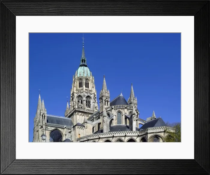 Framed Print : Bayeux Cathedral, Bayeux, Calvados, Normandy, France, Europe
