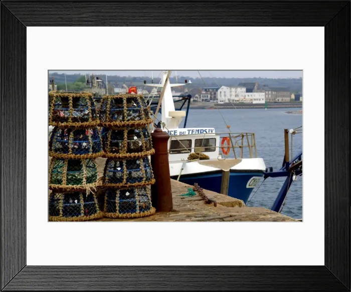 Framed Print : Fishing port of Barneville-Carteret, Cotentin Peninsula, Cote de Nacre