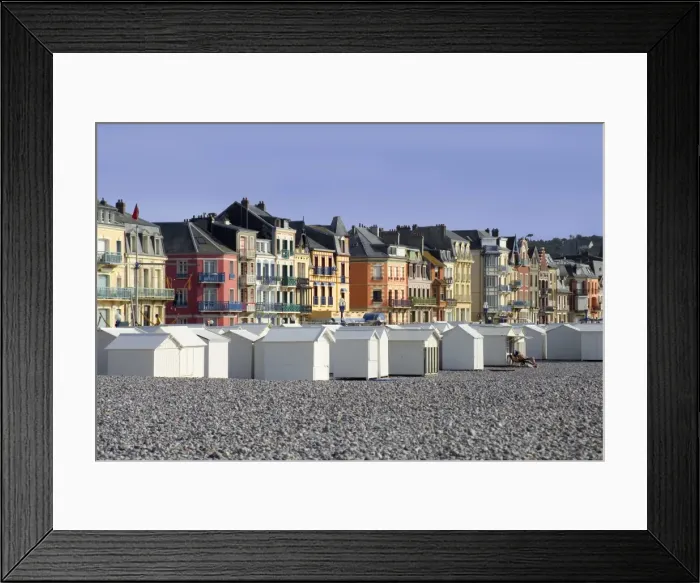 Framed Print : Seaside resort town of Mers Les Bains, Picardy, France, Europe Framed Print : Seaside resort town of Mers Les Bains, Picardy, France, Europe