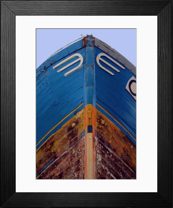 Framed Print : Fishing boat at St. Vst la Hogue, Cotentin Peninsula, Manche, Normandy, France, Europe