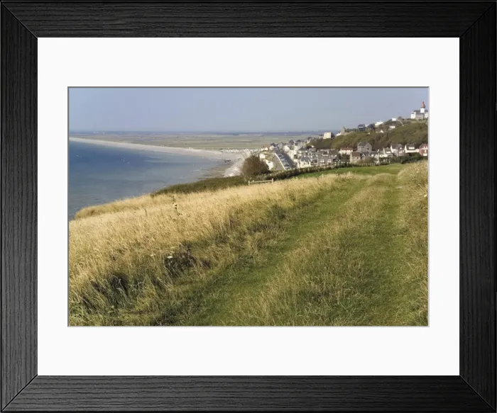 Framed Print : Cliff top path, Ault, Picardy, France, Europe Framed Print : Cliff top path, Ault, Picardy, France, Europe