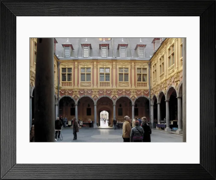 Framed Print : Tourists inside the Flemish Vielle Bourse (old mint), Lille, Nord, France, Europe Framed Print : Tourists inside the Flemish Vielle Bourse (old mint), Lille, Nord, France, Europe