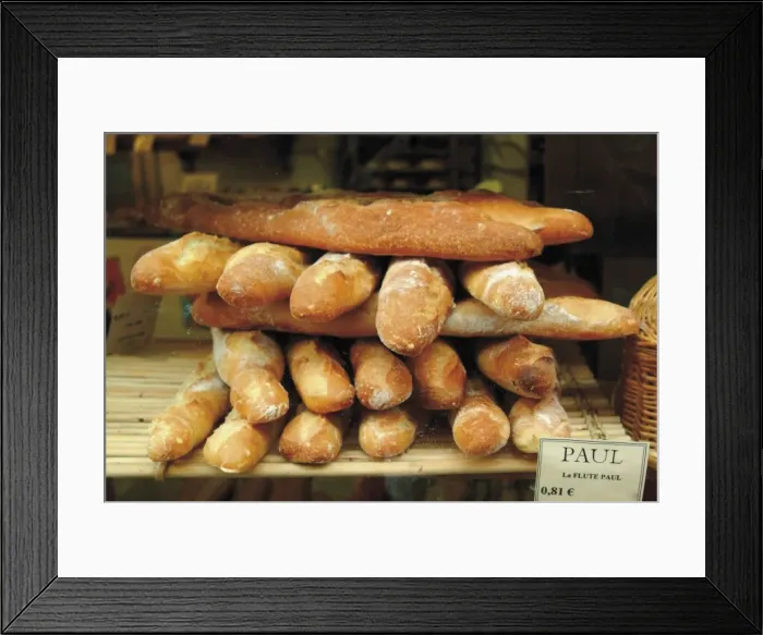 Framed Print : Baguettes in the window of the Paul bread shop, Lille, Flanders, Nord, France, Europe Framed Print : Baguettes in the window of the Paul bread shop, Lille, Flanders, Nord, France, Europe