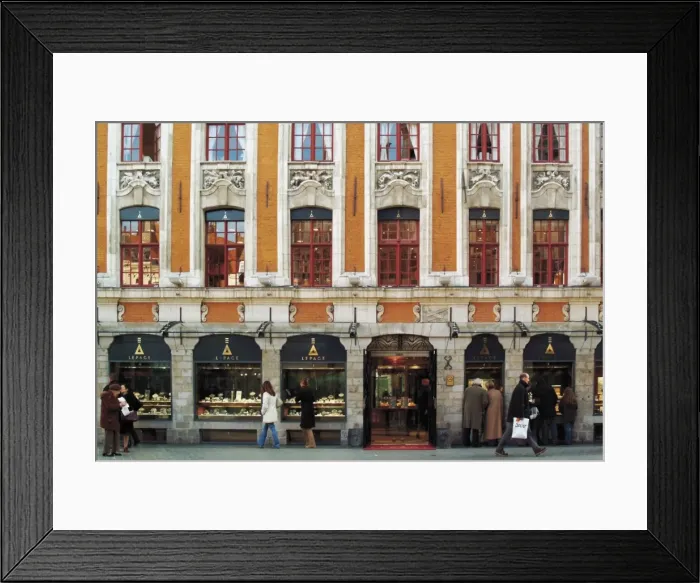Framed Print : Jewellery shop in Flemish building, Lille, Flanders, Nord, France, Europe Framed Print : Jewellery shop in Flemish building, Lille, Flanders, Nord, France, Europe