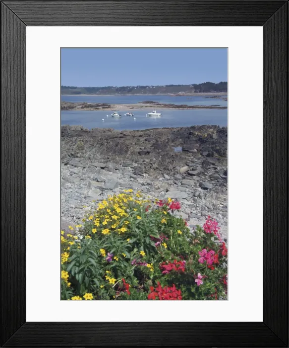 Framed Print : Loquemeau harbour, Cote de Granit Rose, Cotes d Armor, Brittany, France, Europe Framed Print : Loquemeau harbour, Cote de Granit Rose, Cotes d Armor, Brittany, France, Europe