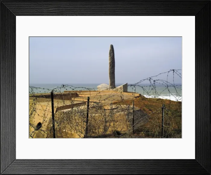 Framed Print : Pointe du Hoc (Le Hoc Point), site of D-Day landings in June 1944 during Second World War Framed Print : Pointe du Hoc (Le Hoc Point), site of D-Day landings in June 1944 during Second World War
