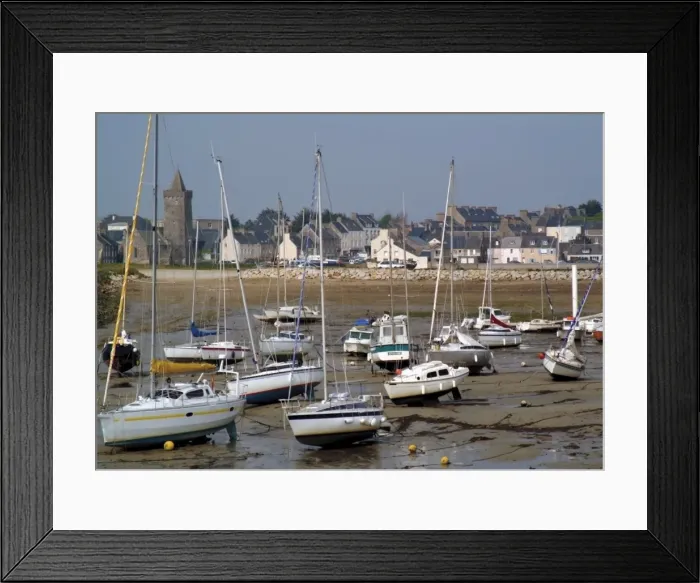 Framed Print : Harbour, Portbail, Cotentin Peninsula, Manche, Normandy, France, Europe Framed Print : Harbour, Portbail, Cotentin Peninsula, Manche, Normandy, France, Europe