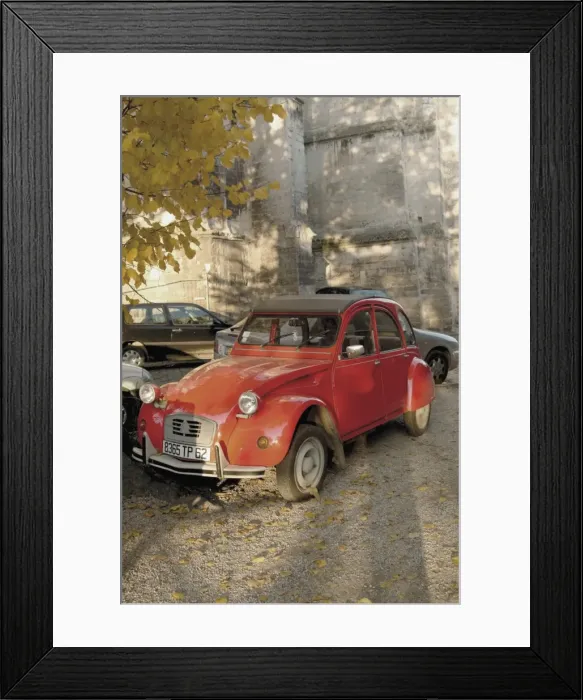 Framed Print : Citroen Diane parked outside church, St. Omer, Pas de Calais, France, Europe Framed Print : Citroen Diane parked outside church, St. Omer, Pas de Calais, France, Europe