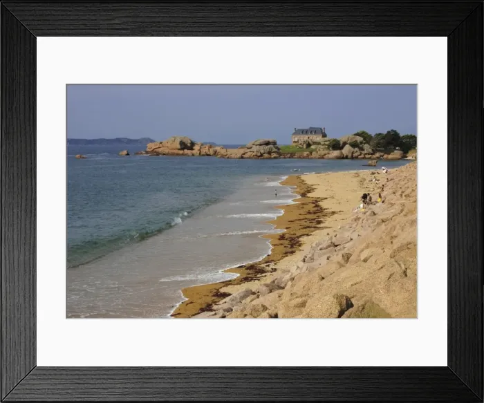 Framed Print : Beach, Tregastel, Cote de Granit Rose, Cotes d Armor, Brittany, France, Europe Framed Print : Beach, Tregastel, Cote de Granit Rose, Cotes d Armor, Brittany, France, Europe