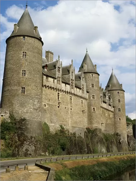 Josselin castle, Josselin, Brittany, France, Europe