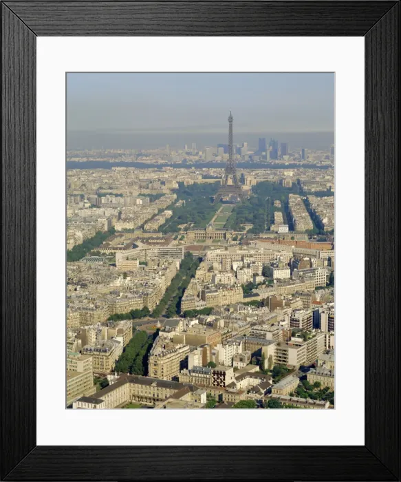 Framed Print : View of the city from Montparnasse Tower, Paris, France, Europe Framed Print : View of the city from Montparnasse Tower, Paris, France, Europe
