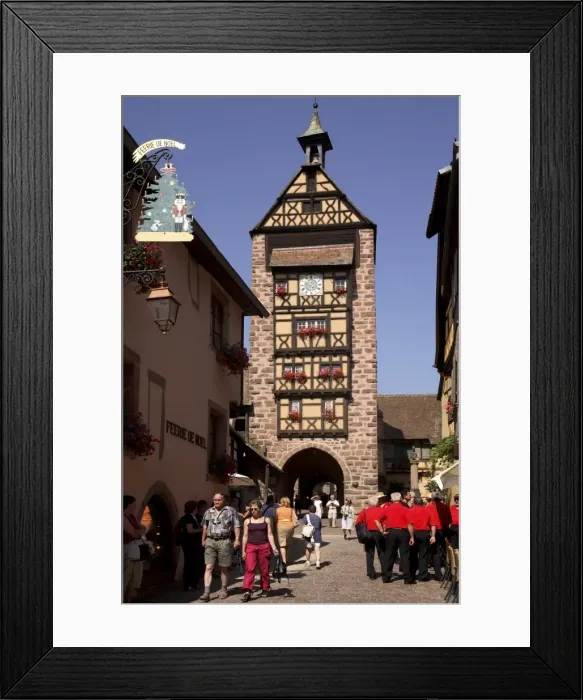 Framed Print : Haute Porte, Riquewihr, Alsace, France, Europe Framed Print : Haute Porte, Riquewihr, Alsace, France, Europe