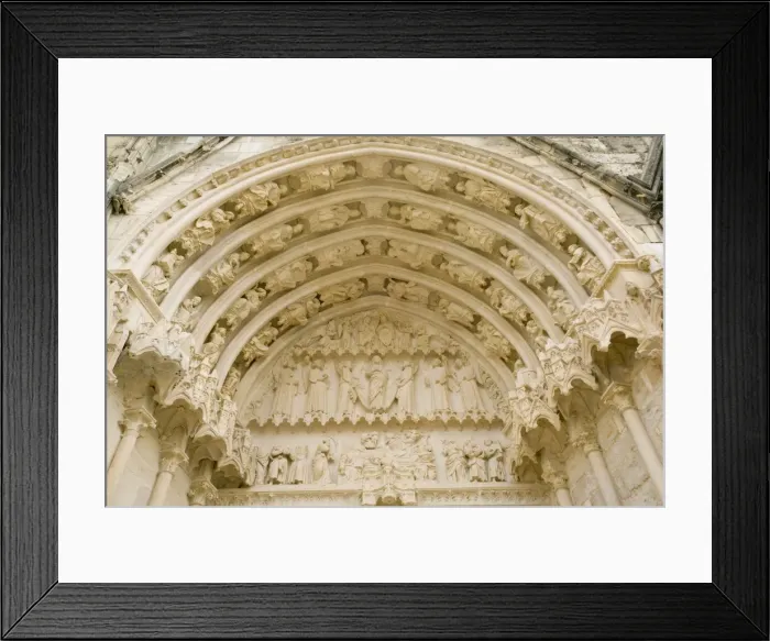 Framed Print : Doorway of Bourges cathedral, Cher, France Framed Print : Doorway of Bourges cathedral, Cher, France