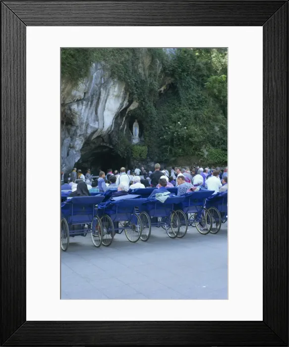 Framed Print : Pilgrims at grotto, Lourdes, Midi Pyrenees, France, Europe Framed Print : Pilgrims at grotto, Lourdes, Midi Pyrenees, France, Europe