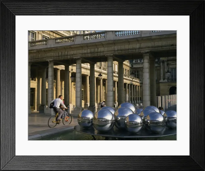 Framed Print : Sphere sculpture in courtyard of the Palais Royal, Paris, France, Europe Framed Print : Sphere sculpture in courtyard of the Palais Royal, Paris, France, Europe