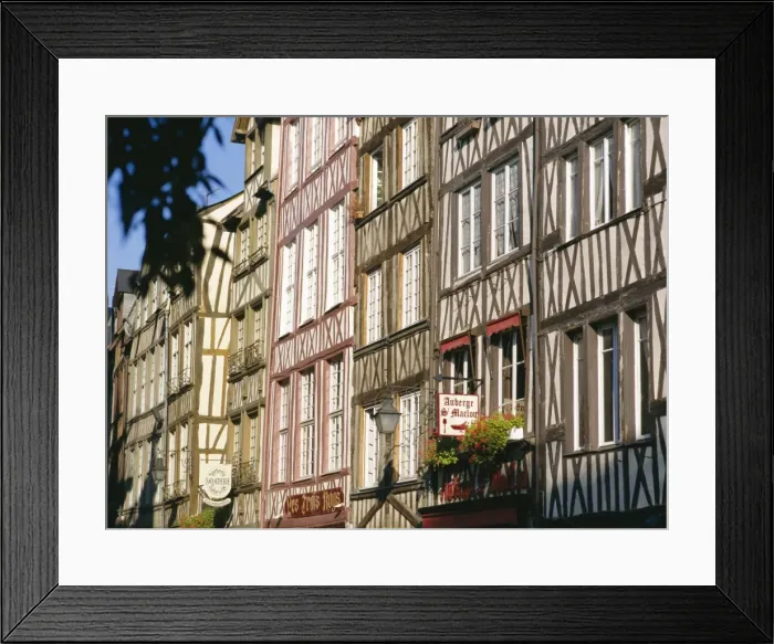Framed Print : Rue St. Romaine, Rouen, Haute Normandie, France, Europe Framed Print : Rue St. Romaine, Rouen, Haute Normandie, France, Europe