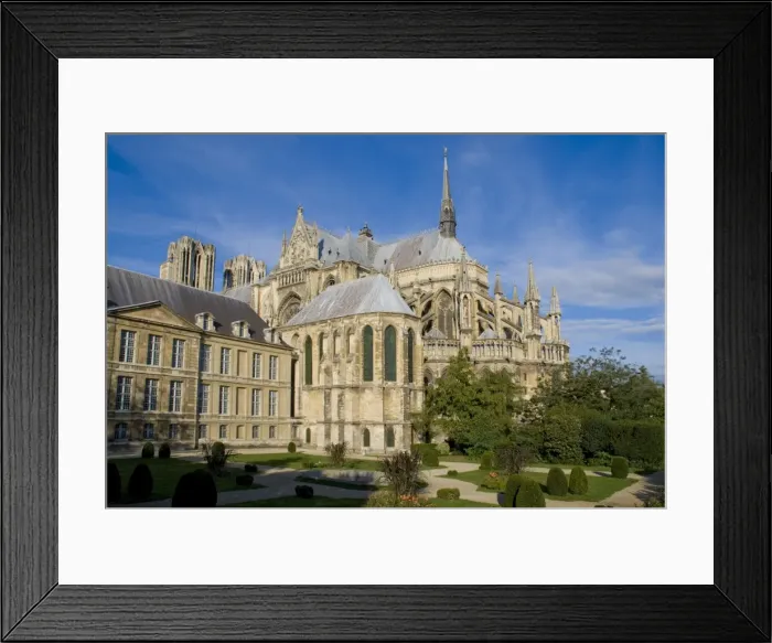 Framed Print : Cathedral, Reims, Haute Marne, France, Europe Framed Print : Cathedral, Reims, Haute Marne, France, Europe