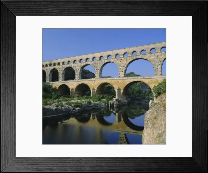 Framed Print : The Pont du Gard, Roman aqueduct, Gard near Nimes, Languedoc, France, Europe Framed Print : The Pont du Gard, Roman aqueduct, Gard near Nimes, Languedoc, France, Europe