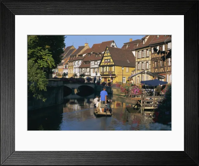 Framed Print : Sightseeing in Petite Venise, Colmar, Haut-Rhin, Alsace, France, Europe Framed Print : Sightseeing in Petite Venise, Colmar, Haut-Rhin, Alsace, France, Europe
