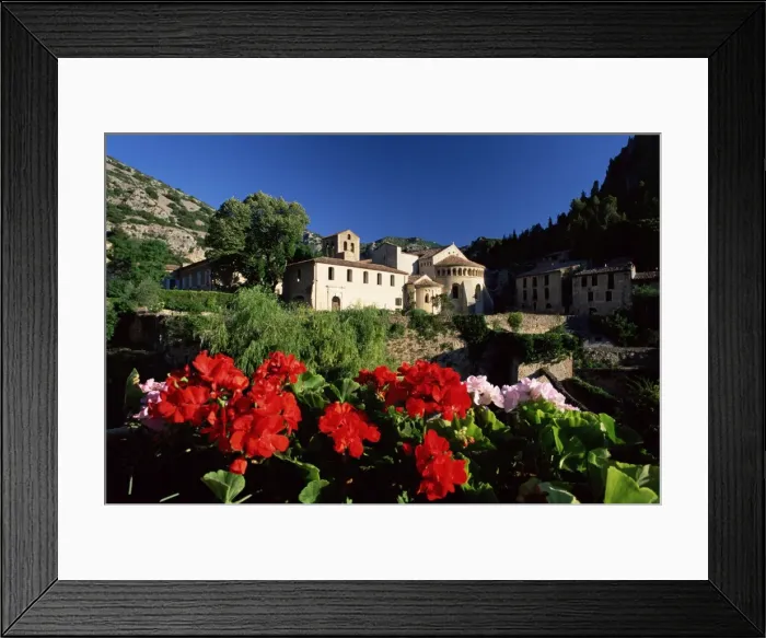 Framed Print : Abbey Church, St. Guilhem-le-Desert, Herault, Languedoc-Roussillon, France, Europe Framed Print : Abbey Church, St. Guilhem-le-Desert, Herault, Languedoc-Roussillon, France, Europe