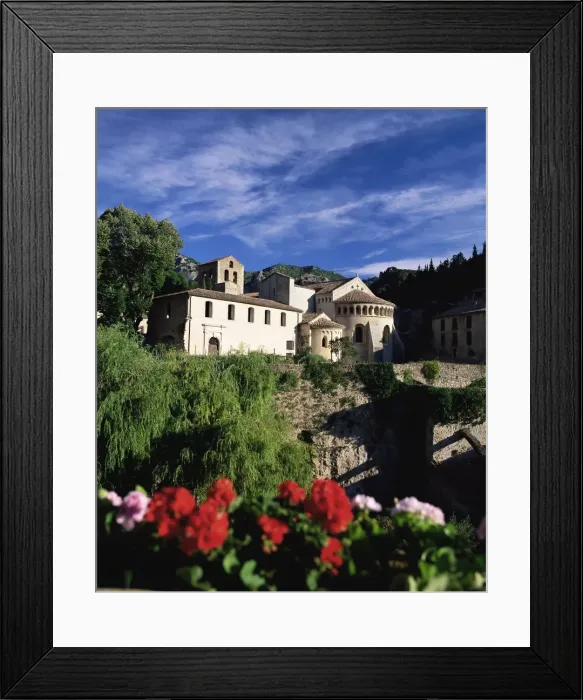 Framed Print : The abbey church, St. Guilhem-le-Desert, Herault, Languedoc-Roussillon, France, Europe Framed Print : The abbey church, St. Guilhem-le-Desert, Herault, Languedoc-Roussillon, France, Europe