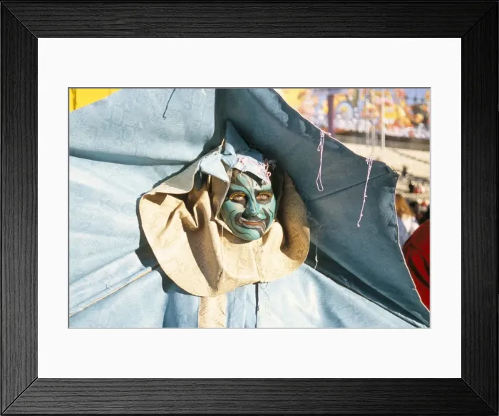 Framed Print : Mardi Gras parade member, Carnival, Nice, Alpes-Maritimes, Cote d Azur