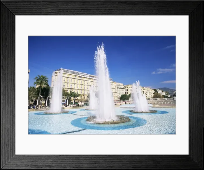 Framed Print : Fountain in the Espace Massena, Nice, Alpes-Maritimes, Cote d Azur Framed Print : Fountain in the Espace Massena, Nice, Alpes-Maritimes, Cote d Azur