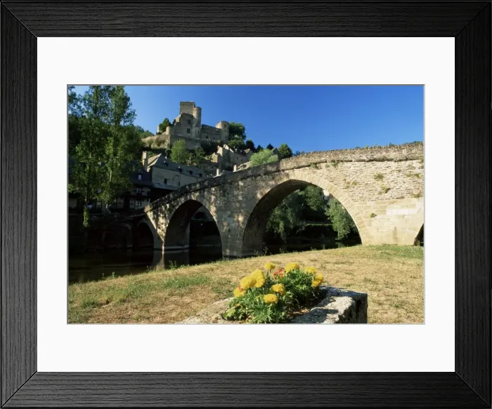 Framed Print : Arched medieval bridge over the Aveyron River, Belcastel, Aveyron, Midi-Pyrenees Framed Print : Arched medieval bridge over the Aveyron River, Belcastel, Aveyron, Midi-Pyrenees