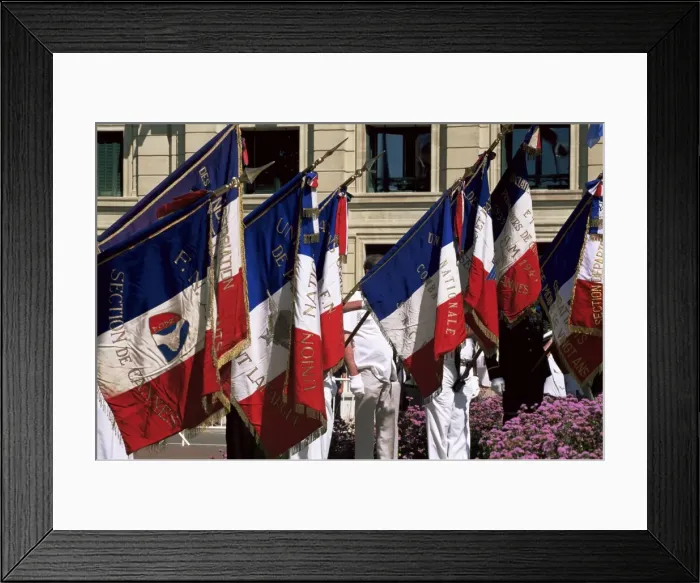 Framed Print : Veterans remember fallen comrades, Bastille Day, 14th July, Cannes, Alpes-Maritimes Framed Print : Veterans remember fallen comrades, Bastille Day, 14th July, Cannes, Alpes-Maritimes