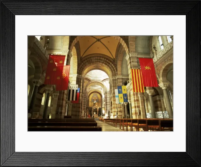 Framed Print : Colourful interior of the new Cathedral of La Major, Marseille, Bouches-de-Rhone Framed Print : Colourful interior of the new Cathedral of La Major, Marseille, Bouches-de-Rhone