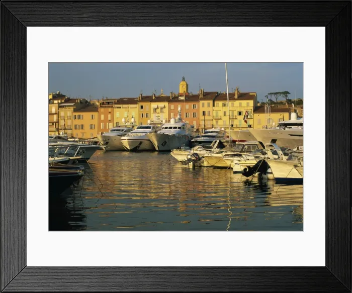 Framed Print : Luxury yachts in harbour, St. Tropez, Var, Cote d Azur, French Riviera Framed Print : Luxury yachts in harbour, St. Tropez, Var, Cote d Azur, French Riviera