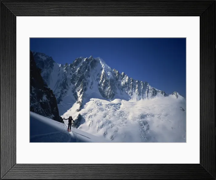 Framed Print : Day one of the Haute Route-Chamonix to Zermatt in the Alps, Chamonix, Haute Savoie Framed Print : Day one of the Haute Route-Chamonix to Zermatt in the Alps, Chamonix, Haute Savoie