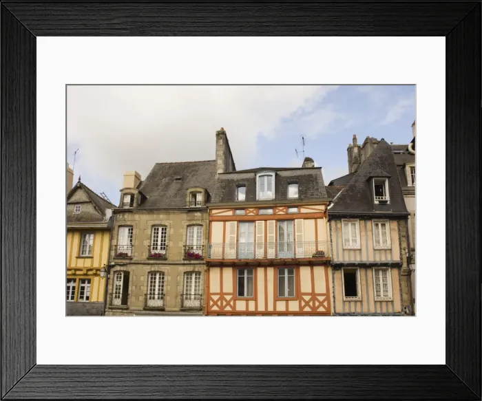 Framed Print : Timber-framed buildings, Quimper, Southern Finistere, Brittany, France Framed Print : Timber-framed buildings, Quimper, Southern Finistere, Brittany, France