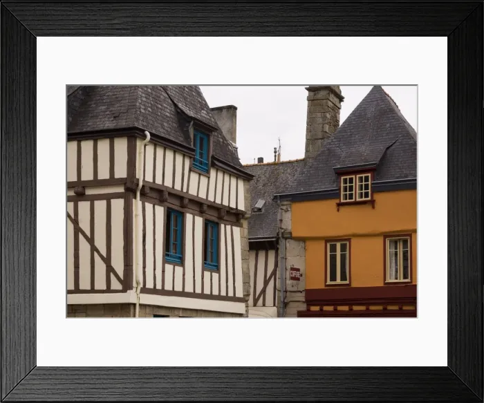 Framed Print : Old buildings in Quimper, Southern Finistere, Brittany, France Framed Print : Old buildings in Quimper, Southern Finistere, Brittany, France