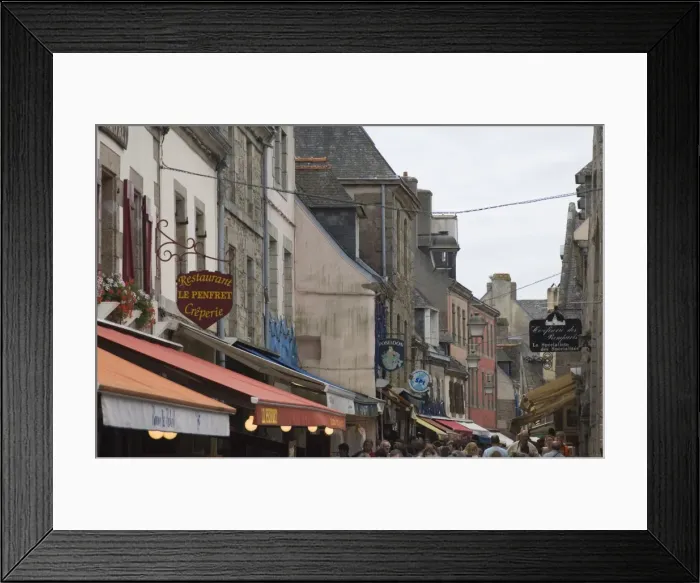 Framed Print : The old walled town of Concarneau, Southern Finistere, Brittany, France, Europe