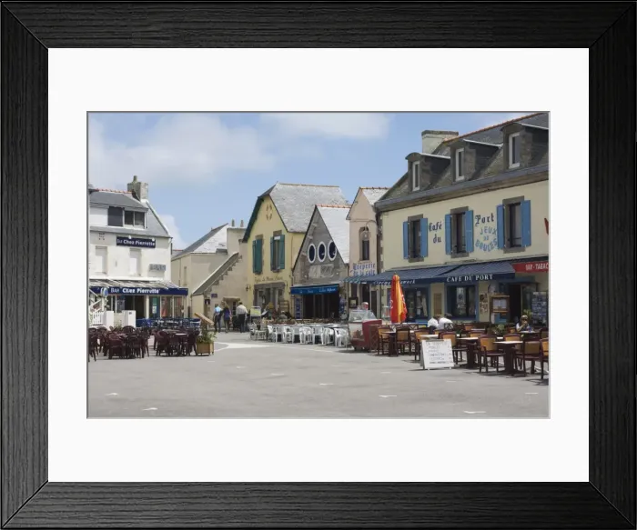Framed Print : The pretty peninsula village of Ile Tudy near Loctudy, Southern Finistere Framed Print : The pretty peninsula village of Ile Tudy near Loctudy, Southern Finistere